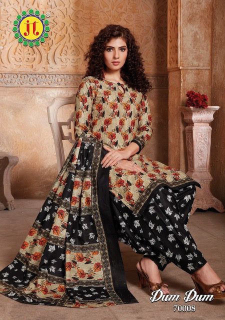 Jt Suits Dum Dum Vol 70 Pure Cotton Casual Wear Salwar Suits