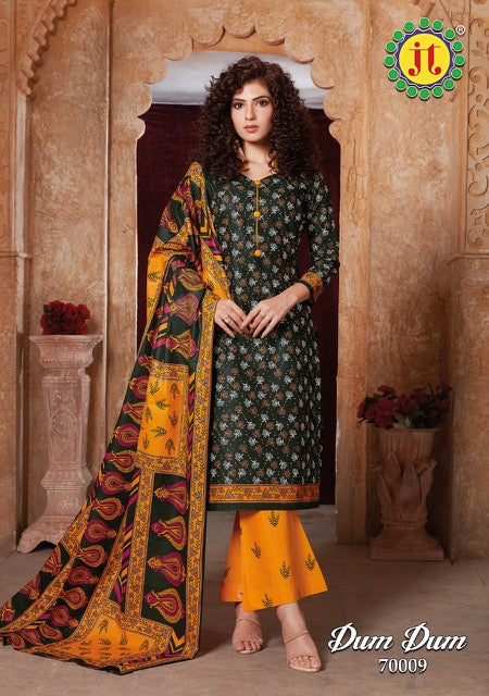 Jt Suits Dum Dum Vol 70 Pure Cotton Casual Wear Salwar Suits