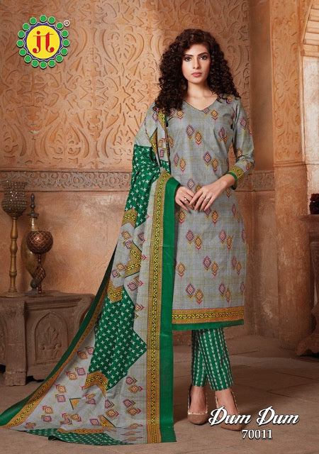 Jt Suits Dum Dum Vol 70 Pure Cotton Casual Wear Salwar Suits
