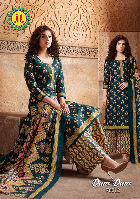 Jt Suits Dum Dum Vol 70 Pure Cotton Casual Wear Salwar Suits