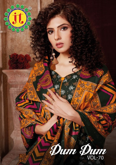 Jt Suits Dum Dum Vol 70 Pure Cotton Casual Wear Salwar Suits