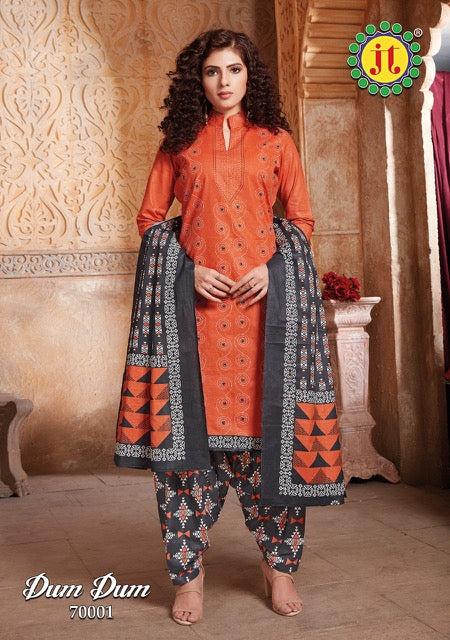 Jt Suits Dum Dum Vol 70 Pure Cotton Casual Wear Salwar Suits