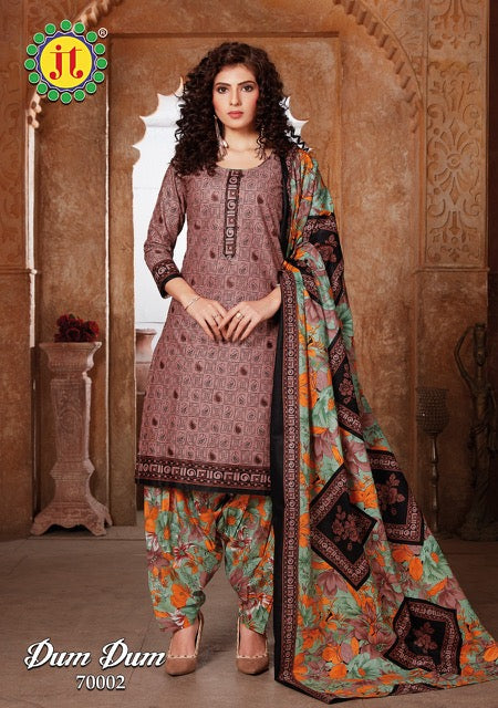 Jt Suits Dum Dum Vol 70 Pure Cotton Casual Wear Salwar Suits