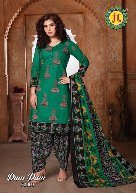Jt Suits Dum Dum Vol 70 Pure Cotton Casual Wear Salwar Suits