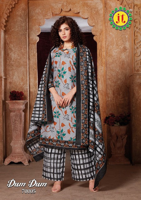 Jt Suits Dum Dum Vol 70 Pure Cotton Casual Wear Salwar Suits