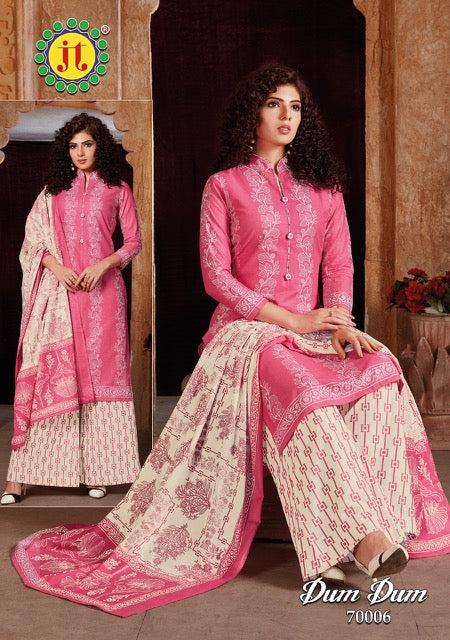 Jt Suits Dum Dum Vol 70 Pure Cotton Casual Wear Salwar Suits