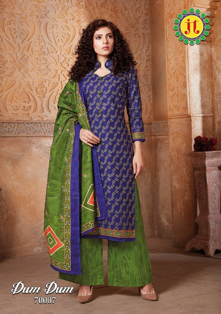 Jt Suits Dum Dum Vol 70 Pure Cotton Casual Wear Salwar Suits