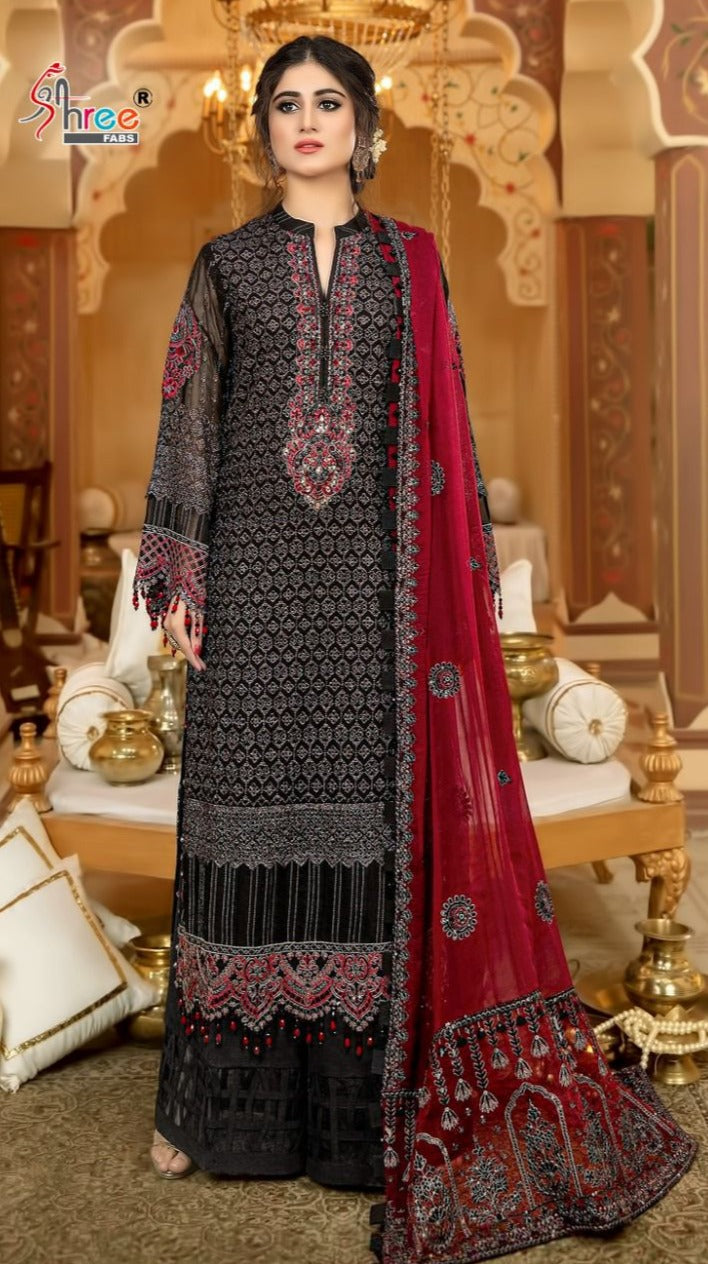 Shree Fabs K 1507 Fox Georgette Designer Pakistani Style Wedding Wear Salwar Suits