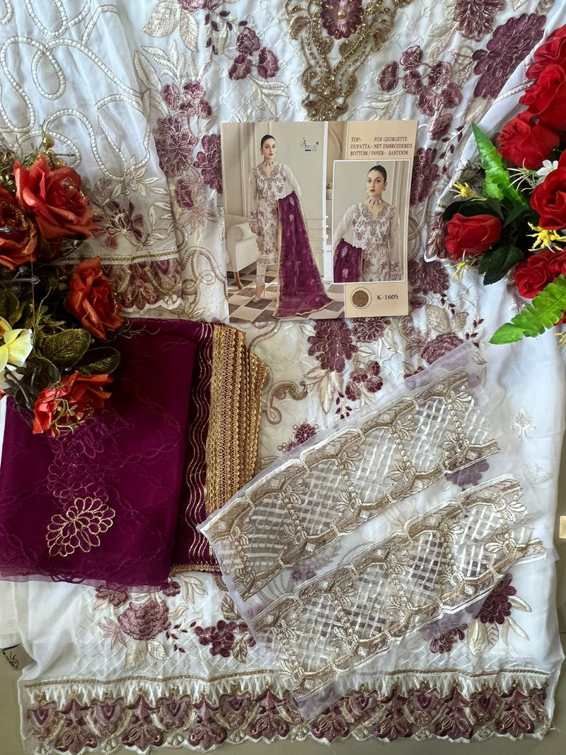 Shree Fabs K 1605 Georgette With Heavy Embroidery Work Stylish Designer Pakistani Salwar Kameez