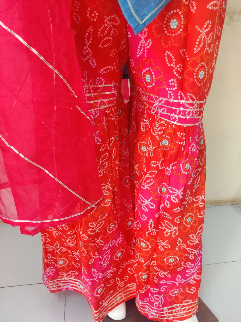 K4u Kurti Combo 157 Cotton Heavy Rayon Lurex Top With Hand Work