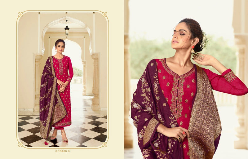 Zisa Kainaat Jacquard Jari Work Embroidery Work Fancy Designer Partywear Salwar Kameez