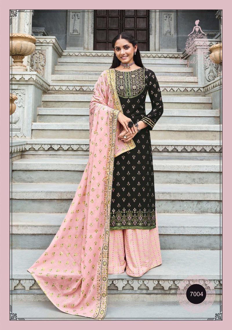Kajal  Style Gulzar Vol 7 Heavy Rayon Cotton Printed  Stylish Kurti Dupatta