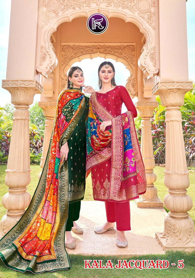 Kala Fashion Vol 5 Jacquard With Beautiful Work Stylish Designer Festive Wear Salwar Kameez