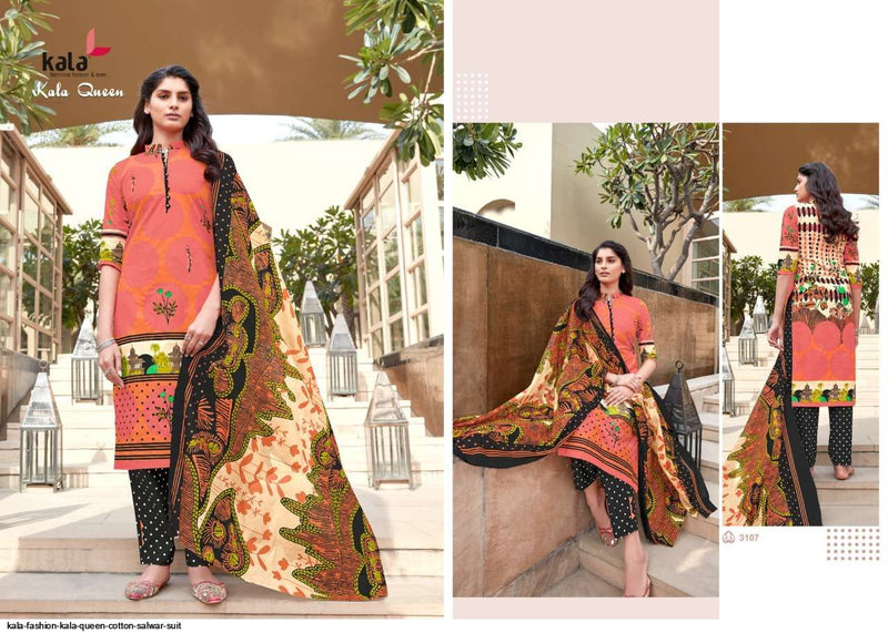 Kala Fashion Kala Queen Fancy Stylish Cotton Printed Party Wear Salwar Suits