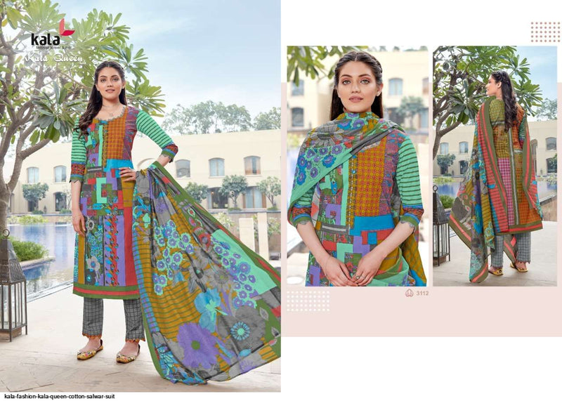 Kala Fashion Kala Queen Fancy Stylish Cotton Printed Party Wear Salwar Suits