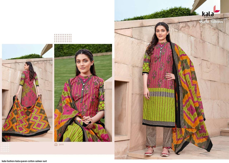 Kala Fashion Kala Queen Fancy Stylish Cotton Printed Party Wear Salwar Suits