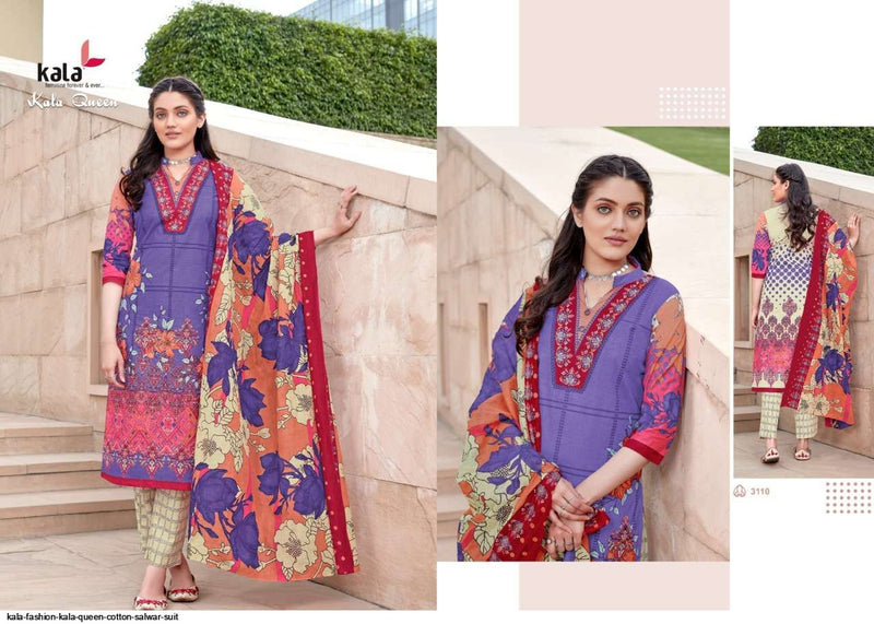 Kala Fashion Kala Queen Fancy Stylish Cotton Printed Party Wear Salwar Suits
