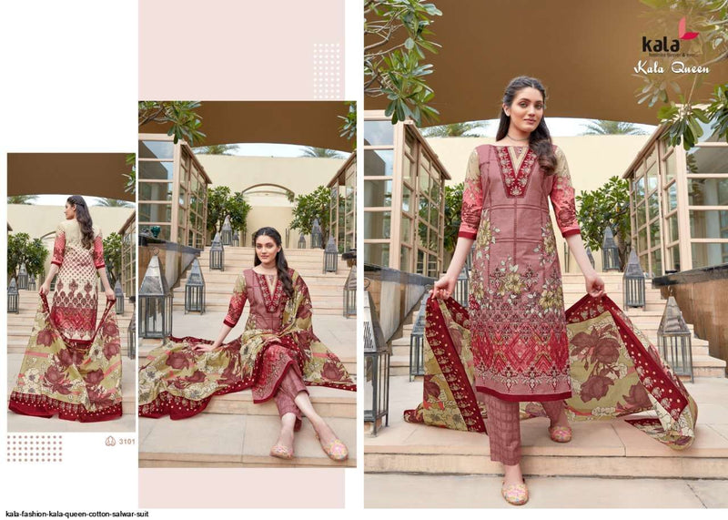Kala Fashion Kala Queen Fancy Stylish Cotton Printed Party Wear Salwar Suits