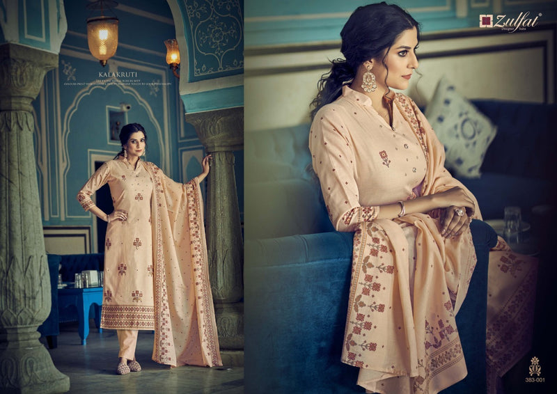 Zulfat Kalakrut Cotton Designer  Wear Stylish Salwar Kameez