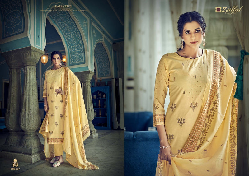 Zulfat Kalakrut Cotton Designer  Wear Stylish Salwar Kameez