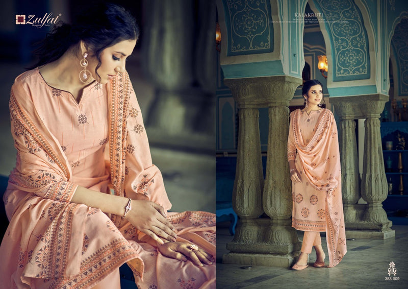 Zulfat Kalakrut Cotton Designer  Wear Stylish Salwar Kameez