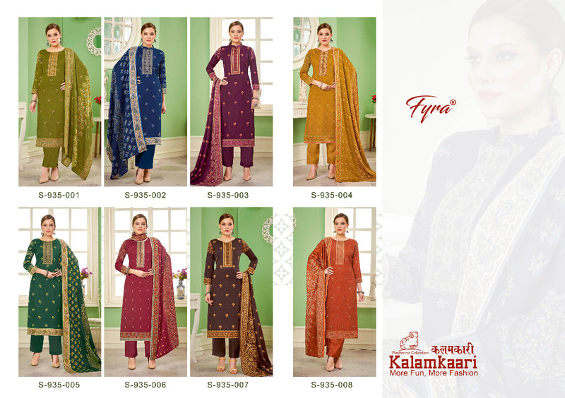 Fyra Kalamkaari Pashmina With Printed Work Stylish Designer Beautiful Fancy Festive Wear Salwar Kameez