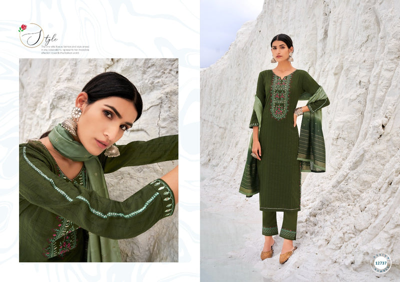 Kalaroop Cartier Parampara Silk With Embroidery Work  Kurti