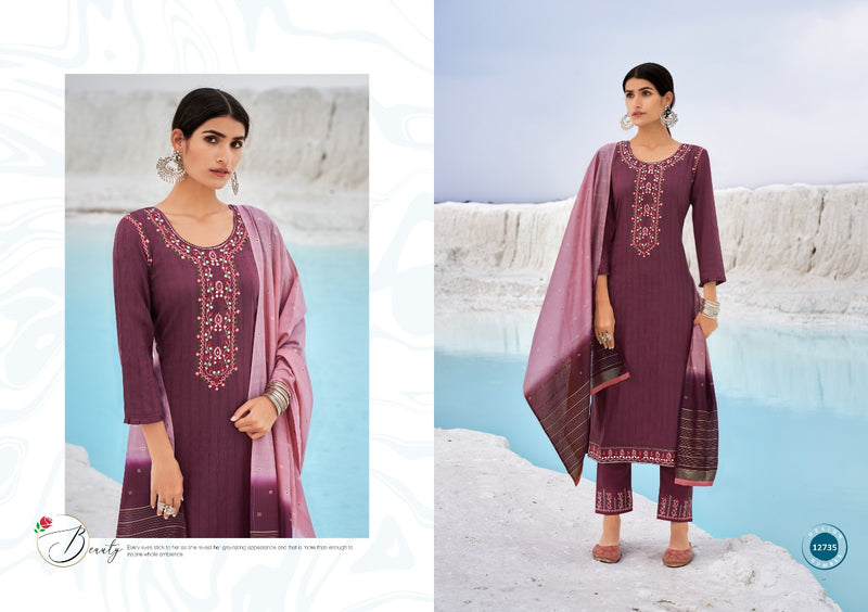 Kalaroop Cartier Parampara Silk With Heavy Embroidery Work Stylish Designer Festive Wear Kurti