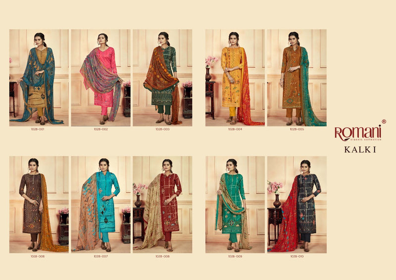 Romani Kalki Jam Cotton Festive Wear Salwar Suits With Digital Print
