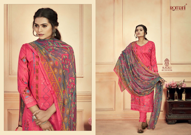 Romani Kalki Jam Cotton Festive Wear Salwar Suits With Digital Print