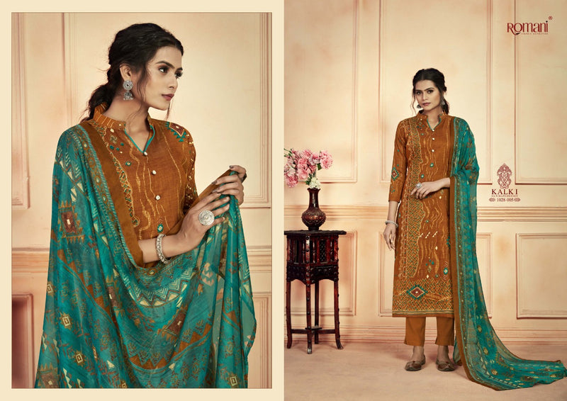 Romani Kalki Jam Cotton Festive Wear Salwar Suits With Digital Print