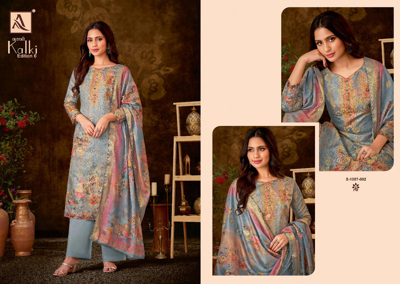 Alok Suit Kalki Edition Vol 6 Jacquard With Fancy Work Stylish Designer Attractive Look Salwar Kameez