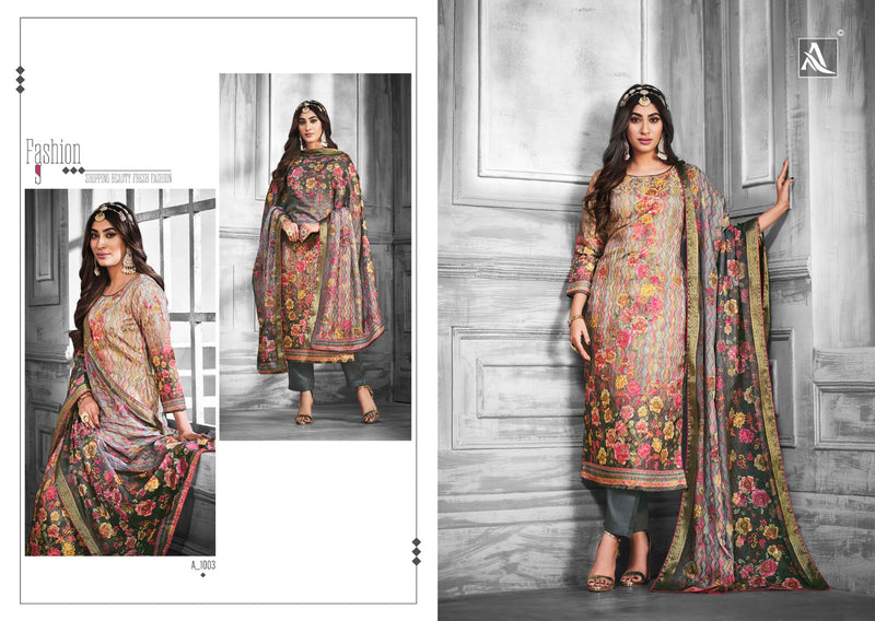 Alok Suits Kalki Edition Vol 9 Premium Hand Banarasi Dola Jacquard Digital Printed Swarovski Diamond Work Stylish Designer Salwar Suit