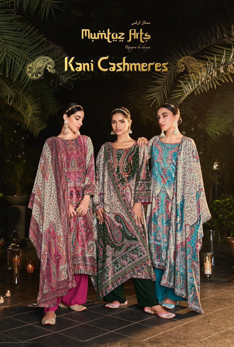 Mumtaz Arts Kani Cashmere Velvet With Digital Print Work Stylish Designer Salwar Kameez