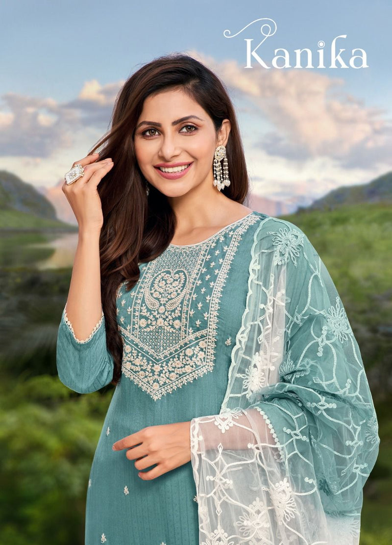 Kapil Trendz Kanika Rayon With Heavy Fancy Work Stylish Designer Fancy Wear Kurti