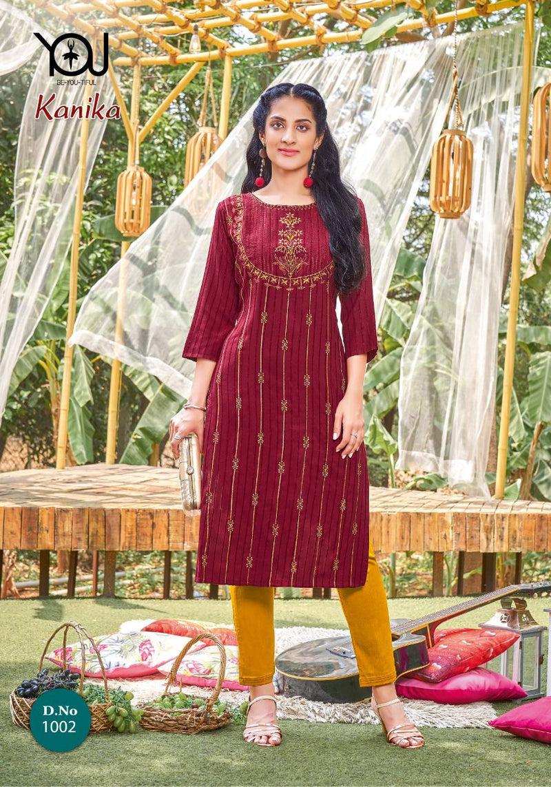 Wanna Kanika Rayon Lining Fancy Festive Wear Kurtis With Bottom