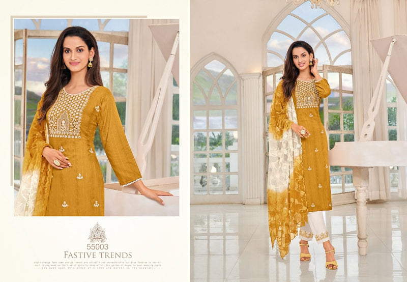 Kapil Trendz Kanika Rayon With Heavy Fancy Work Stylish Designer Fancy Wear Kurti