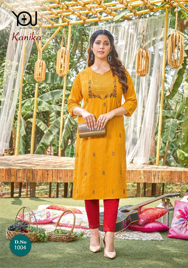 Wanna Kanika Rayon Lining Fancy Festive Wear Kurtis With Bottom