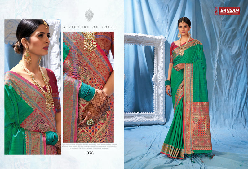 Sangam Prints Kanika Silk Heavy Designer Silk Party Wear Sarees