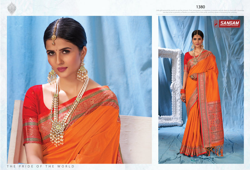 Sangam Prints Kanika Silk Heavy Designer Silk Party Wear Sarees