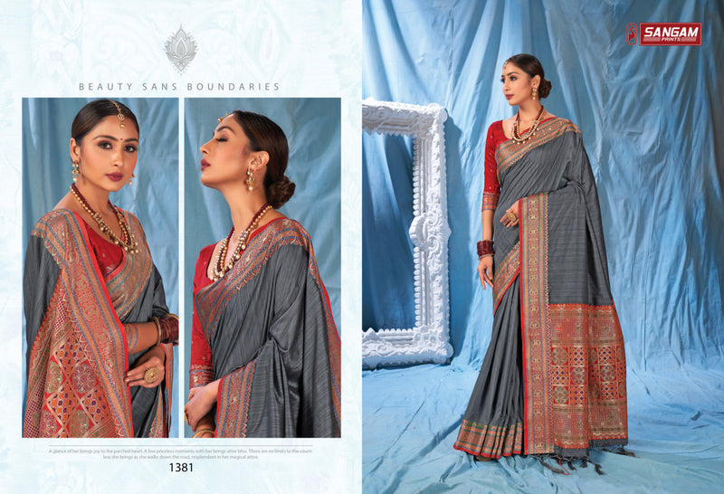 Sangam Prints Kanika Silk Heavy Designer Silk Party Wear Sarees