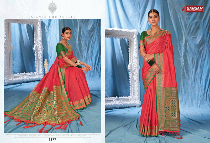 Sangam Prints Kanika Silk Heavy Designer Silk Party Wear Sarees