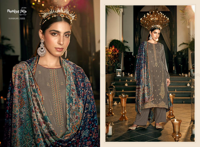 Mumtaz Kanikar Collection Velvet With Heavy Embroidery Work Stylish Designer Party Wear Salwar Kameez