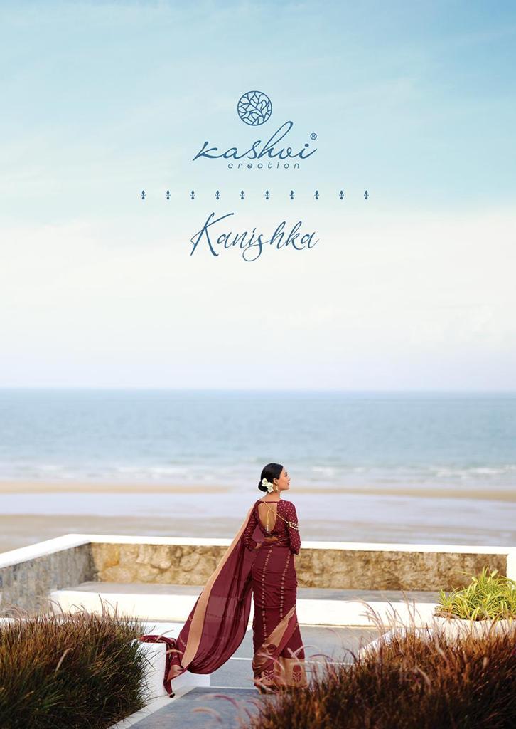 Kashvi Creation Kanishka Viscose Brasso Party Wear Sarees With Fancy Prints