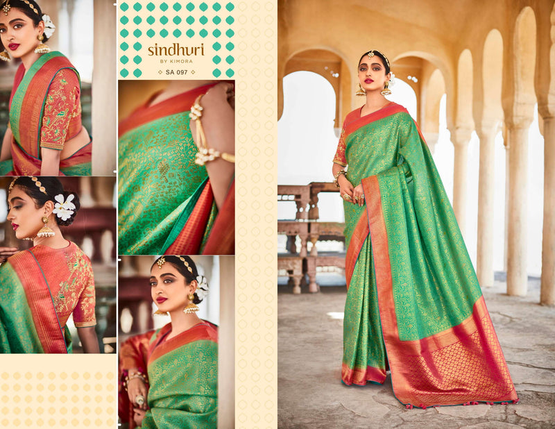 Kimora Fashion Kanjivaram Silk Exclusive Collections Of Heavy Designer Wedding Wear Sarees