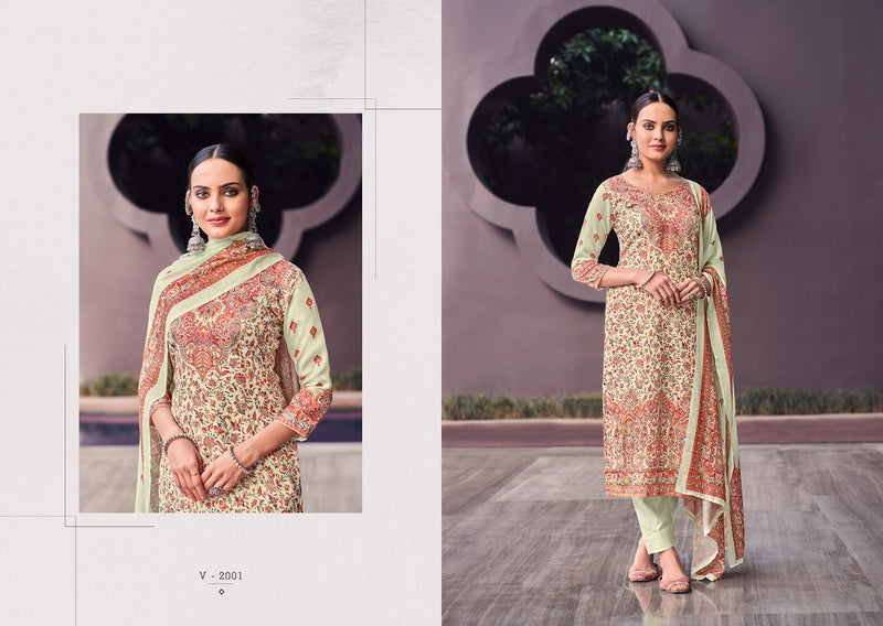 Viona Suits Kanni Cotton Jam Satin Party Wear Salwar Suits With Digital Prints