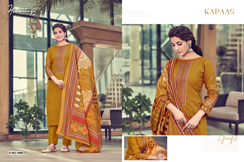 Hermitage Clothing Kapaas Lawn Cotton Embroidered Party Wear Salwar Suits