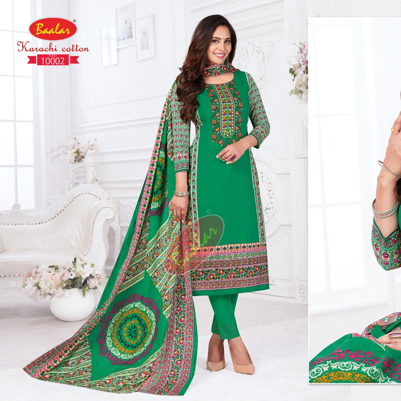 Baalar Karchi Cotton Vol 10 Lawn Cotton Printed Festive Wear Salwar Suits