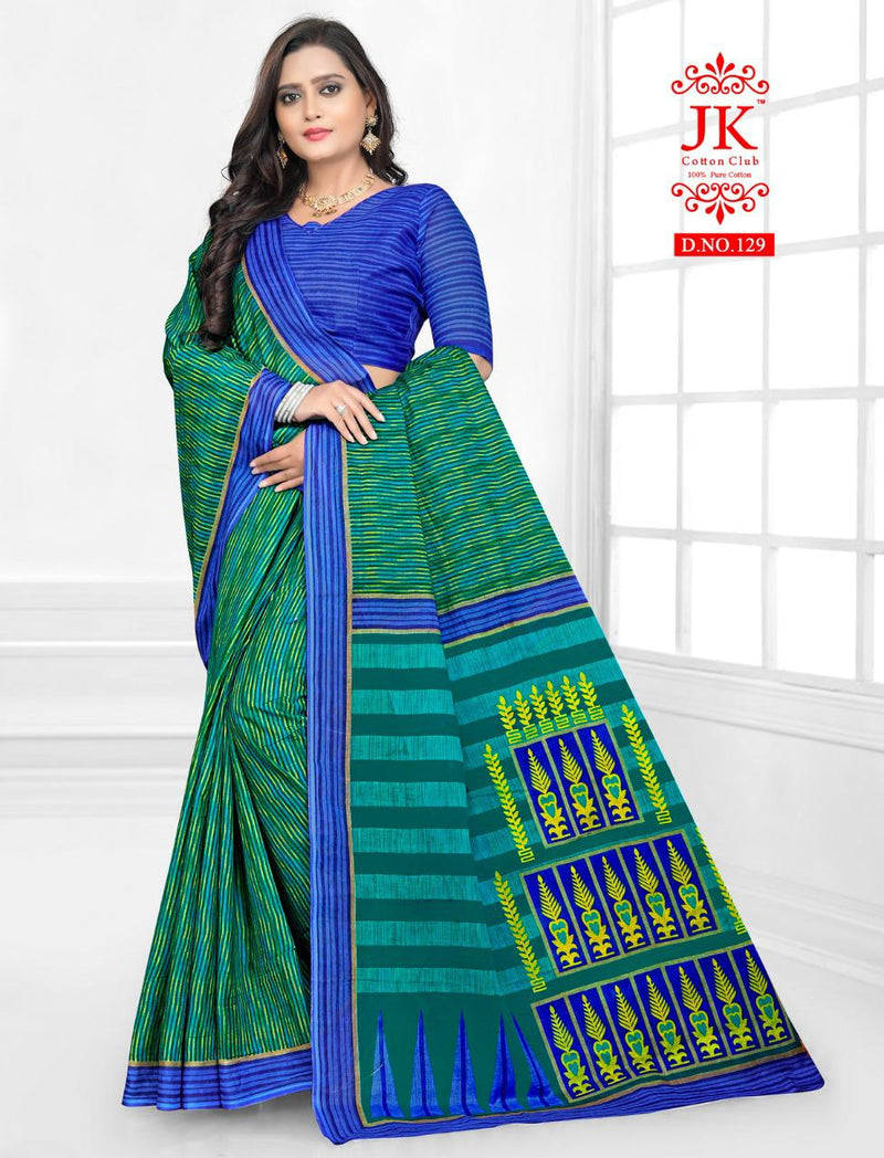 Jk Cotton Club Karishma Vol 1 Fancy Stylish Cotton Printed Casual Wear Sarees