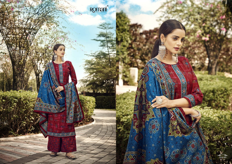 Romani Kasauti Pashmina With Beautiful Work Stylish Designer Festive Wear Salwar Kameez